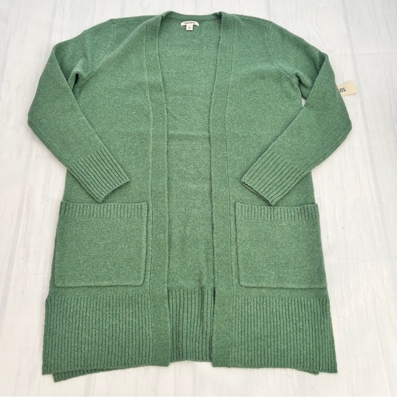 Goodthreads Women’s Boucle Cardigan Sweater Sage Green size S - Picture 4 of 12